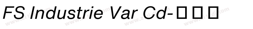 FS Industrie Var Cd字体转换